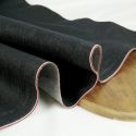 Tissu denim Selvedge haute couture - noir x 10 cm