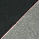Tissu denim Selvedge haute couture - noir x 10 cm