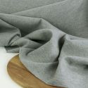 Tissu drap de laine cachemire haute couture - gris clair x 10 cm