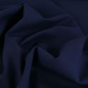 Tissu laine tailleur stretch haute couture - bleu marine x 10 cm