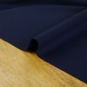 Tissu laine tailleur stretch haute couture - bleu marine x 10 cm