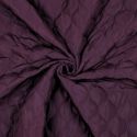 Tissu matelassé doudoune uni - aubergine x 10 cm
