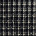 Tissu flanelle tartan broderie losanges - bleu marine x 10 cm