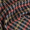 Tissu lainage pied de poule haute couture - bleu pétrole x 10 cm