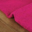 Tissu laine bouclée fluo haute couture - rose fuchsia x 10 cm