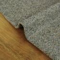 Tissu lainage chiné tweed haute couture - gris clair x 10 cm