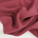 Tissu tencel haute couture - rouge framboise x 10 cm