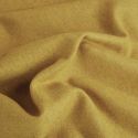 Tissu lainage fin chiné haute couture - jaune x 10 cm