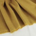 Tissu lainage fin chiné haute couture - jaune x 10 cm