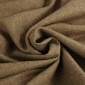 Tissu lainage fin chiné haute couture - marron clairx 10 cm