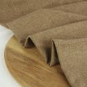Tissu lainage fin chiné haute couture - marron clairx 10 cm