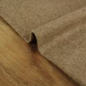 Tissu lainage fin chiné haute couture - marron clairx 10 cm