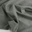 Tissu laine tailleur stretch pied de poule haute couture - gris x 10 cm