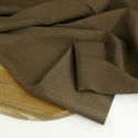 Tissu laine tailleur stretch haute couture - marron x 10 cm
