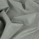 Tissu laine tailleur carreaux haute couture - gris clair x 10 cm