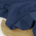 Tissu laine tailleur stretch haute couture - bleu chiné x 10 cm
