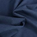Tissu laine tailleur stretch haute couture - bleu chiné x 10 cm