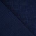 Tissu laine tailleur stretch haute couture - bleu indigo x 10 cm