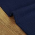 Tissu laine tailleur stretch haute couture - bleu indigo x 10 cm