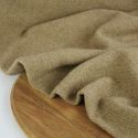 Tissu lainage soie chevrons haute couture - marron clairx 10 cm