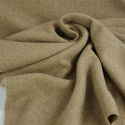 Tissu lainage soie chevrons haute couture - marron clairx 10 cm