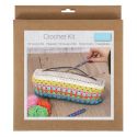 Kit crochet trousse zippée colorée