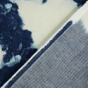 Tissu denim tie and dye haute couture - bleu x 10 cm