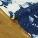 Tissu denim tie and dye haute couture - bleu x 10 cm