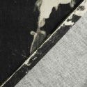 Tissu denim tie and dye haute couture - noir x 10 cm