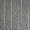 Tissu lainage fin rayures gris chiné haute couture - blanc x 10 cm