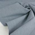 Tissu denim stretch rayures haute couture - bleu clair x 10 cm