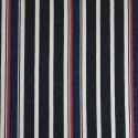 Tissu denim stretch rayures haute couture - bleu foncé x 10 cm