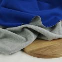 Tissu lainage cachemire haute couture - bleu roi x 10 cm