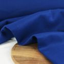 Tissu lainage cachemire haute couture - bleu roi x 10 cm