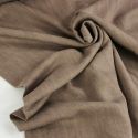 Tissu denim tencel haute couture - marron clair x 10 cm