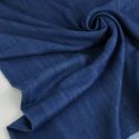 Tissu denim tencel haute couture - bleu x 10 cm