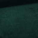 Tissu velours côtelé uni - vert canard x 10 cm