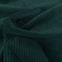 Tissu velours côtelé uni - vert canard x 10 cm