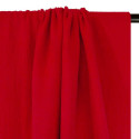 Tissu double gaze - rouge x 10 cm