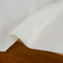 Tissu double gaze - Ecru x 10 cm