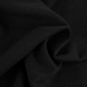 Tissu lin lavé uni - noir x 10 cm
