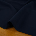 Tissu sergé de viscose uni - bleu marine foncé x 10 cm