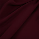 Tissu crêpe polyester uni - bordeaux x 10 cm