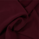 Tissu crêpe polyester uni - bordeaux x 10 cm
