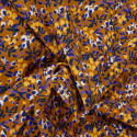 Tissu viscose Berrya ocre - Atelier de la création x 10 cm