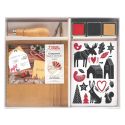 Kit linogravure tampons Hiver scandinave - Graine Créative