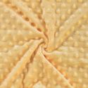 Tissu minky pois oeko-tex - jaune pâle x 10 cm