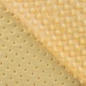 Tissu minky pois oeko-tex - jaune pâle x 10 cm