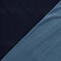 Tissu jersey denim coton lavé stretch - bleu marine x 10 cm