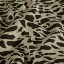 Tissu twill viscose léopard - beige x 10 cm